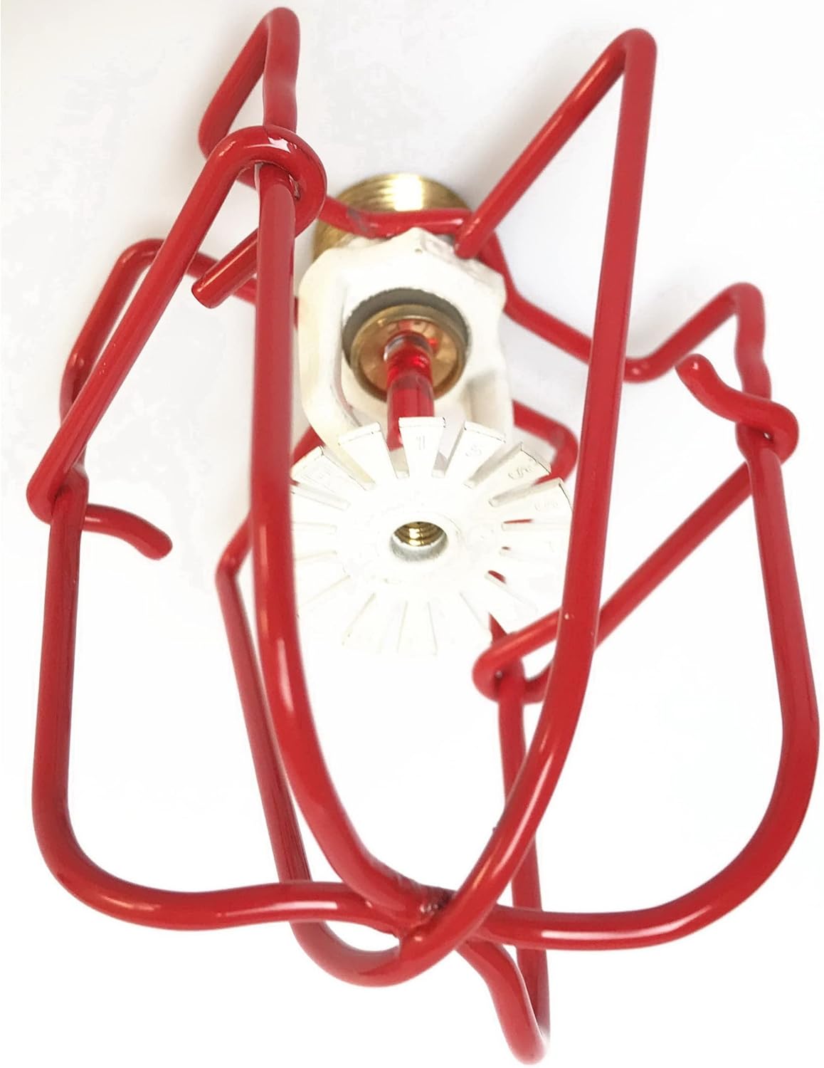 (10 Pack) TunaMax 1/2" Fire Sprinkler Head Cage Guard Protector Cover for Protecting Side Wall & Pendent & Upright Sprinkler Heads Red Fire Sprinkler Covers for Ceiling Mount Indoor Inside