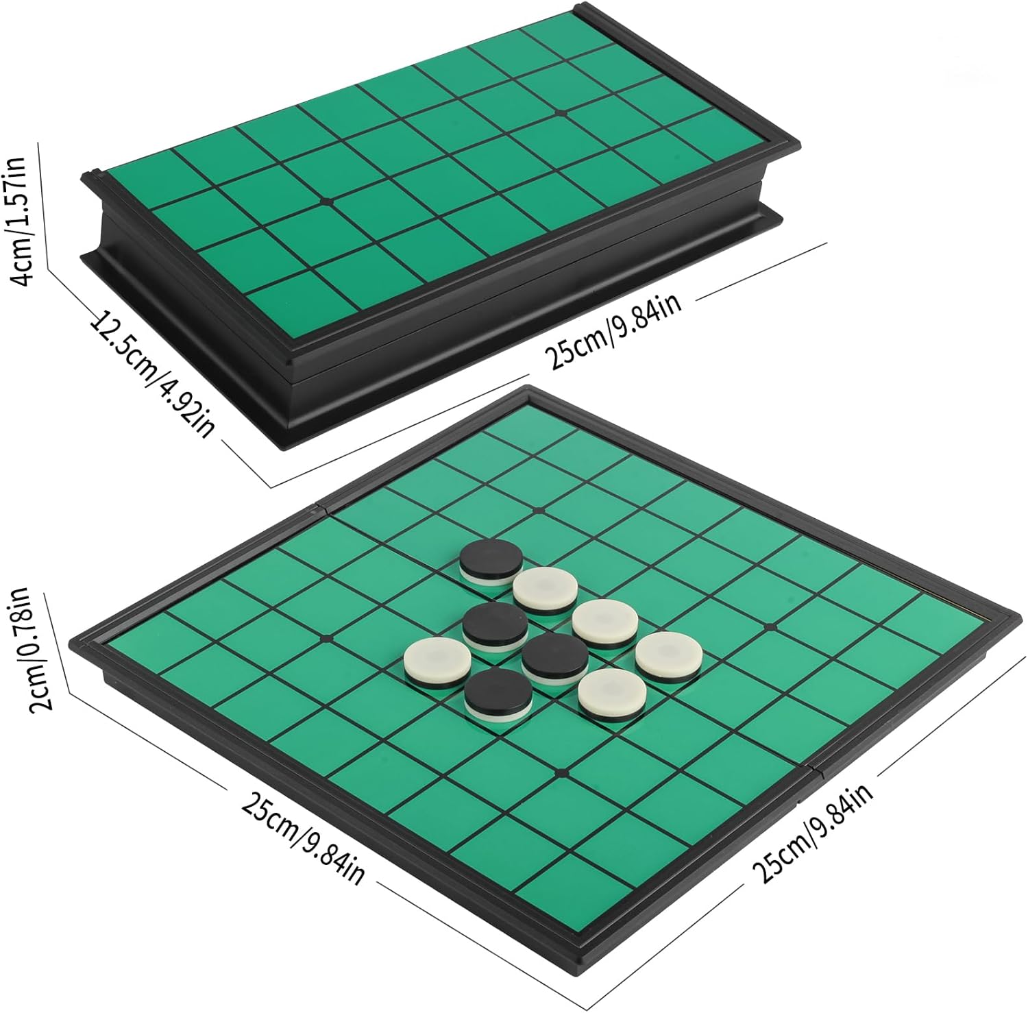 Andux Foldable Magnetic Magnetic Othello Chess Portable Board Game Set CXYXQ-03 (M)