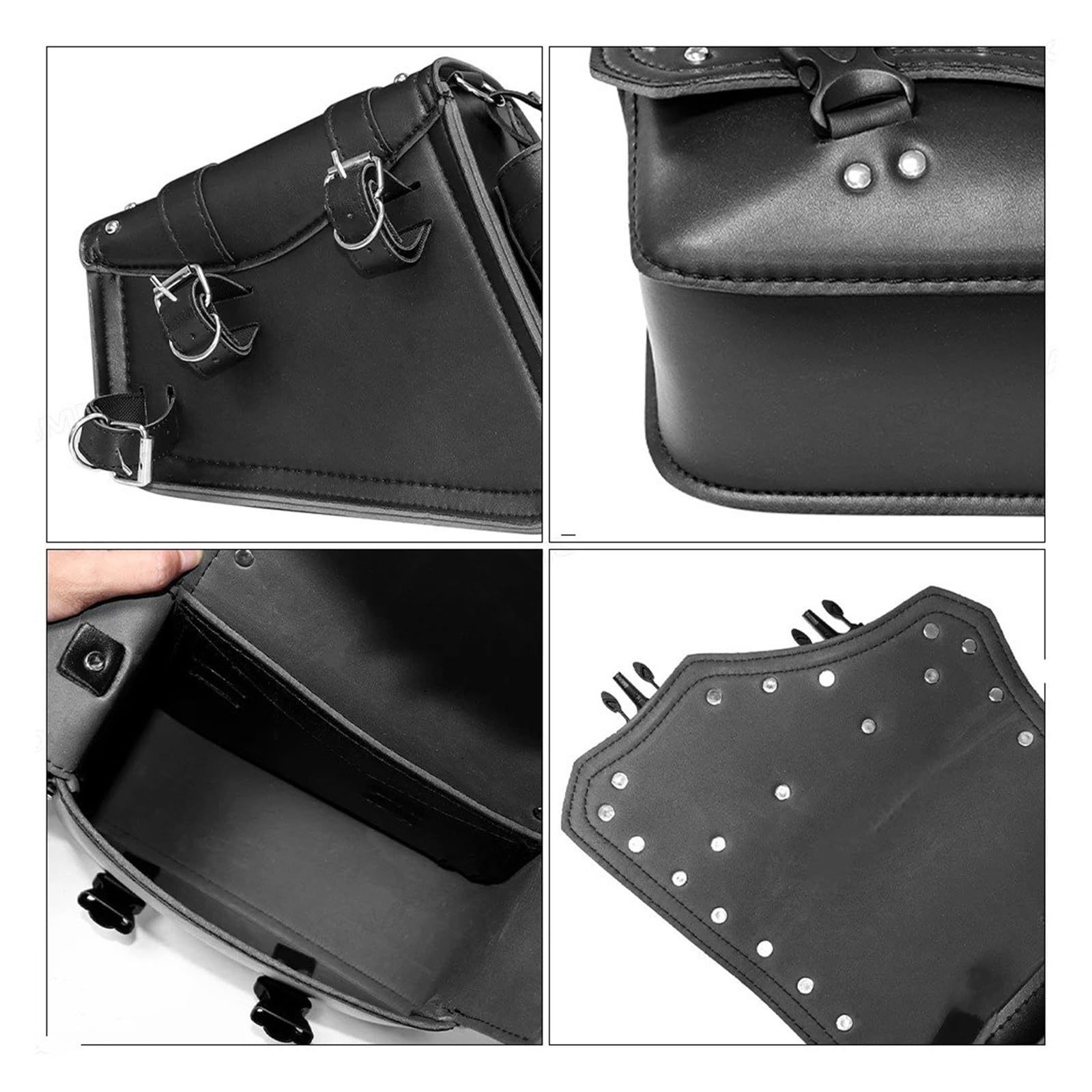 Borsa Laterale Sella Moto Valigia Attrezzi Impermeabile Bottiglia D'acqua Zaino Viaggio Braccio Oscillante PU Borse Da Sella Per Moto(BK-B)
