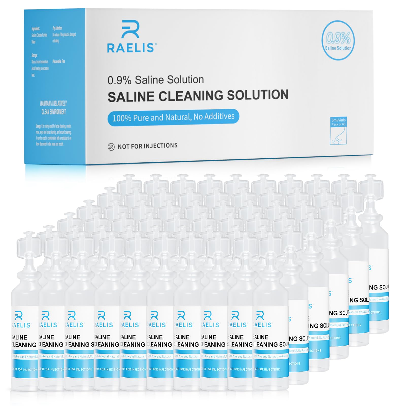 RAELIS Saline Solution Single-Dose Vials