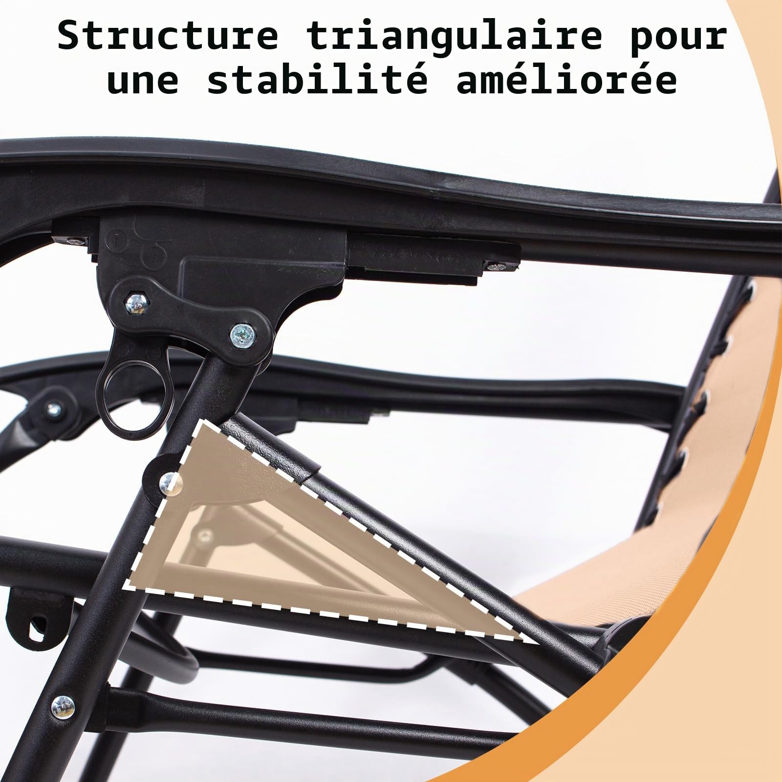Todeco Transat de Jardin Pliable avec Pare-Soleil, Chaise Longue Inclinable Multiposition, Bain de Soleil Relax en Textilène Respirant avec Repose-Tête et Accoudoirs, pour Plage, Camping, Kaki