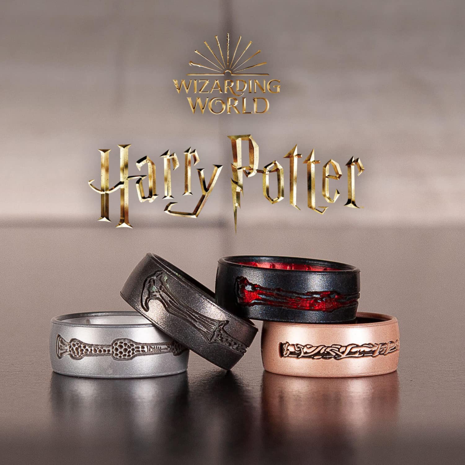 Enso Rings Harry Potter Wand Collection - Comfortable and Flexible Silicone Rings - Lord Voldemort - 8
