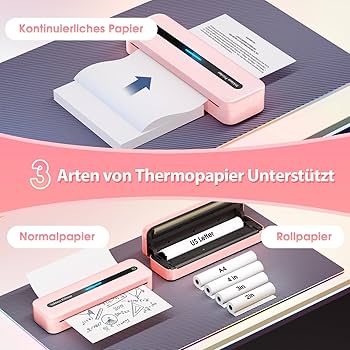 2/4 Rolls Thermal Paper For M832 Portable Printer