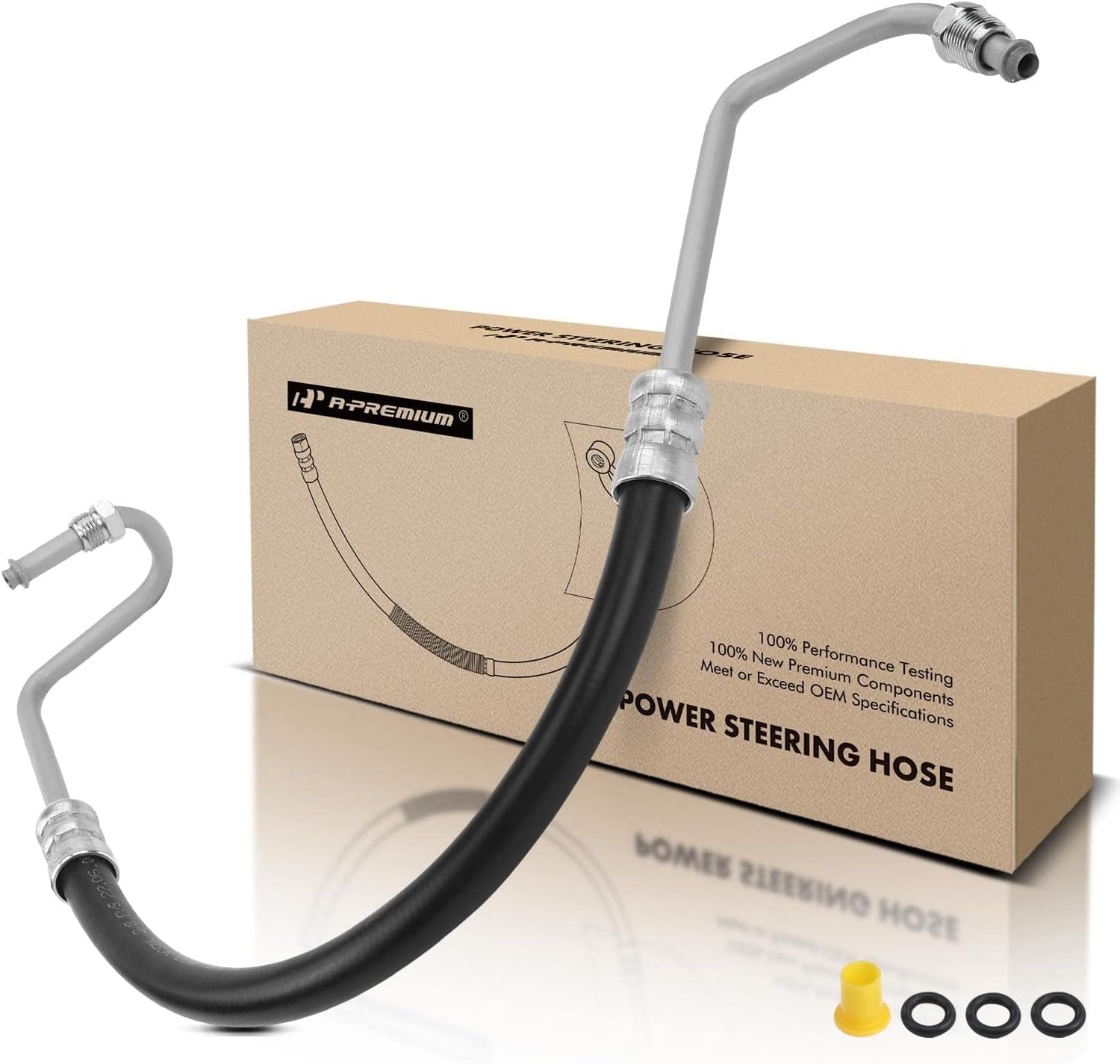 A-Premium Power Steering Hose Pressure Line Hose Assembly Compatible with Chevrolet G10 G20 G30 Express GMC Savana 1500 2500 G1500 G2500 G3500 V6 4.3L