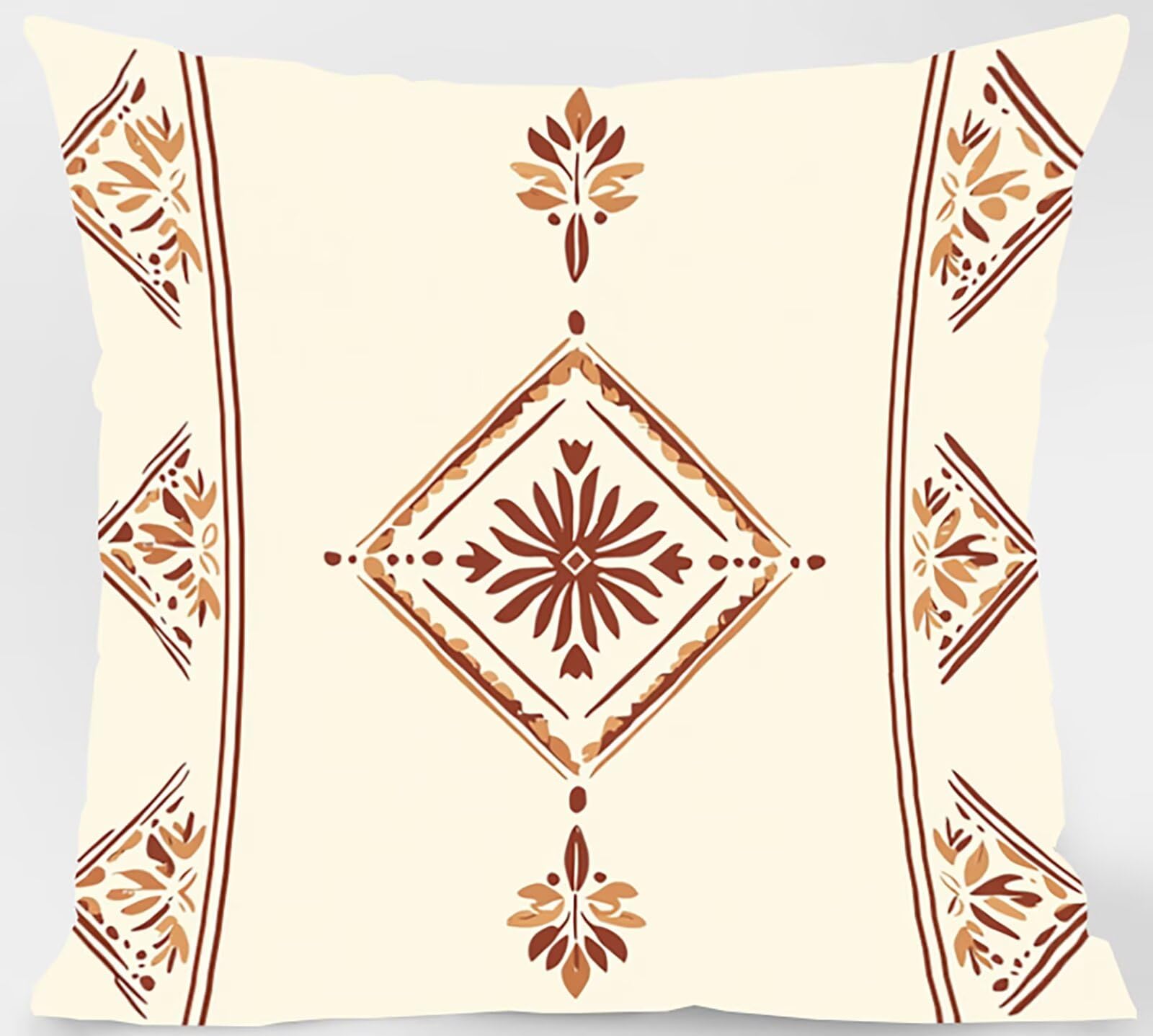 Juego de 4 fundas de cojín geométricas impermeables de 22 x 22 pulgadas, almohadas decorativas de doble cara para jardín, sofá, oficina, dormitorio, decoración del hogar, modelo 01869