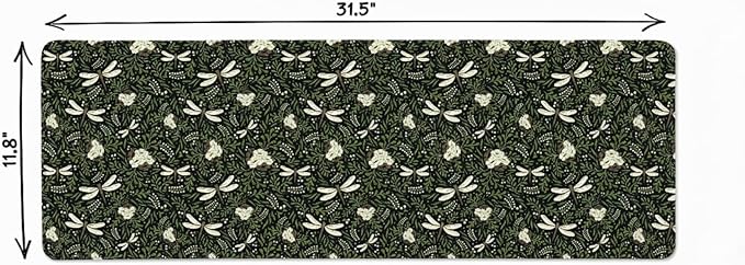 Alfombrilla XL para escritorio con diseño floral miniatura 4
