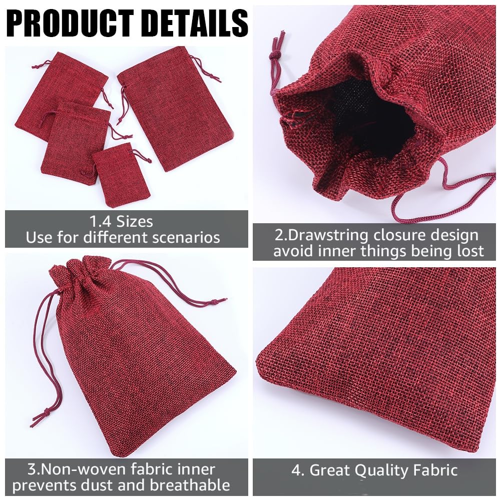 Beebeecraft 16x Jute-Geschenktüten Mit Kordelzug – Stylisch Verpacken Für Hochzeit, Schmuck & Mehr