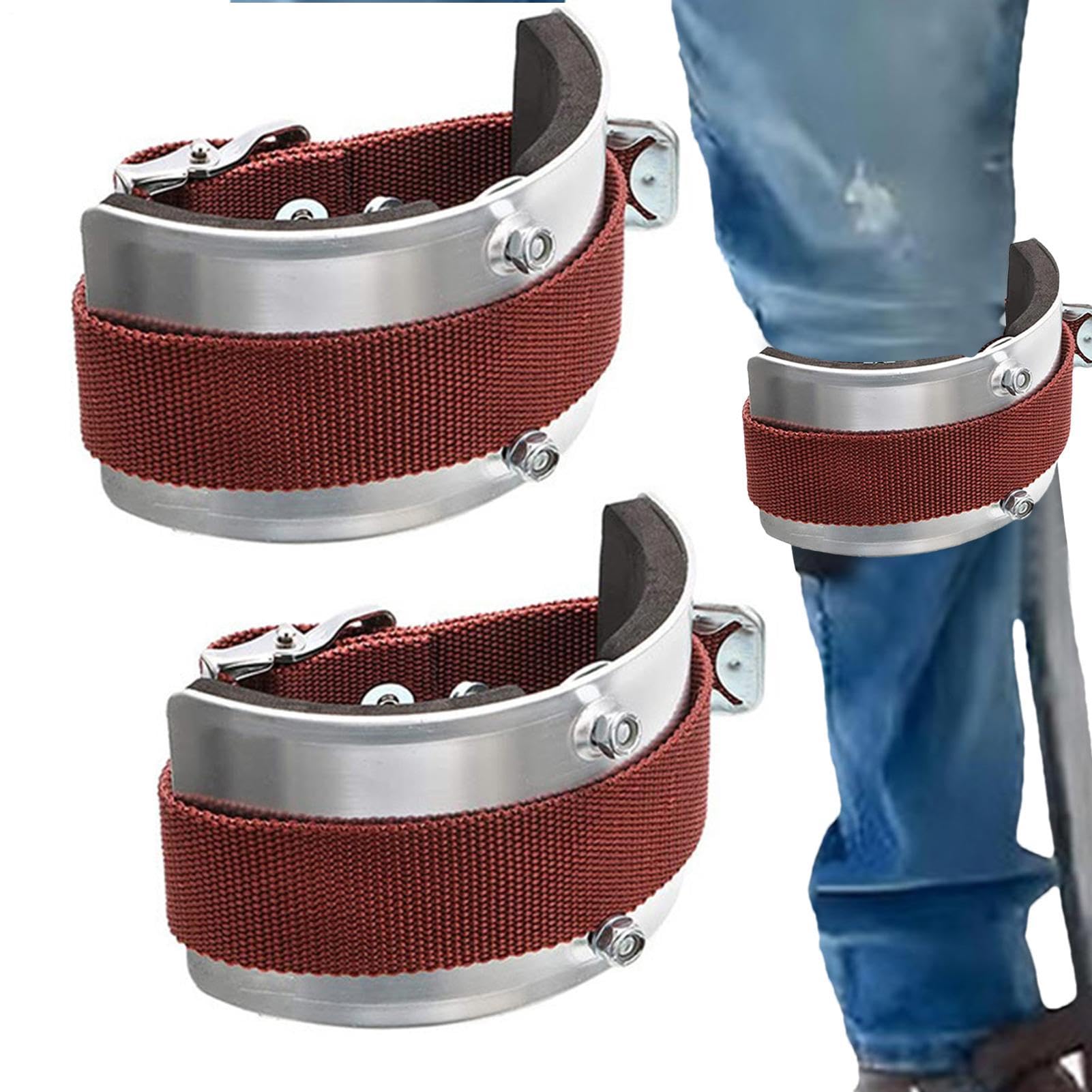 Correas para zancos de yesero con almohadillas acolchadas y bandas de repuesto reforzadas