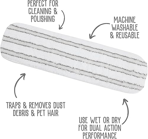 Miniatura 11 de Quick Shine Ultimate Gold Clean + Polish Mop Kit  Kit de 11 piezas todo en uno con accesorios intercambiables  Limpiador y esmalte incluidos  No