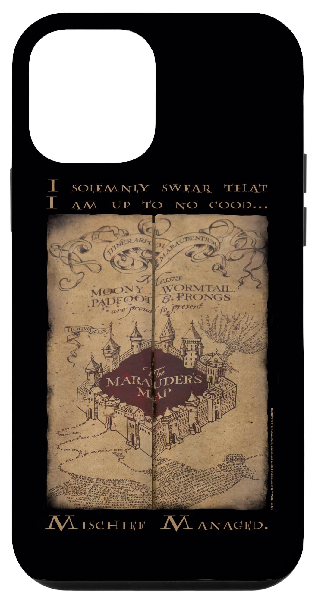 iPhone 12 mini Harry Potter Marauder's Map Words Case