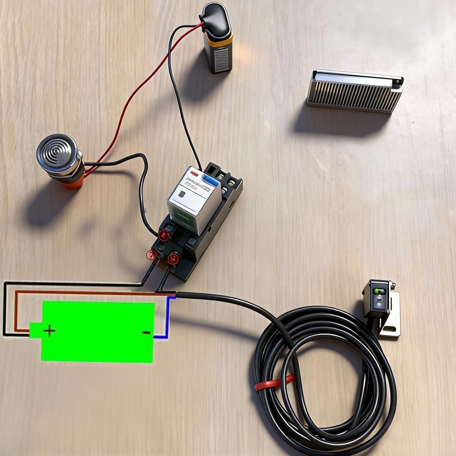 Twidec/ 0-2M Adjustable Indoor Wall Mounted Photoelectric Beam Sensor PNP (NO Or NC Switchable) photoelectric Sensor Switch Proximity Switch 2m line Cable Induction with Reflector Panel E3Z-R81-Z-G
