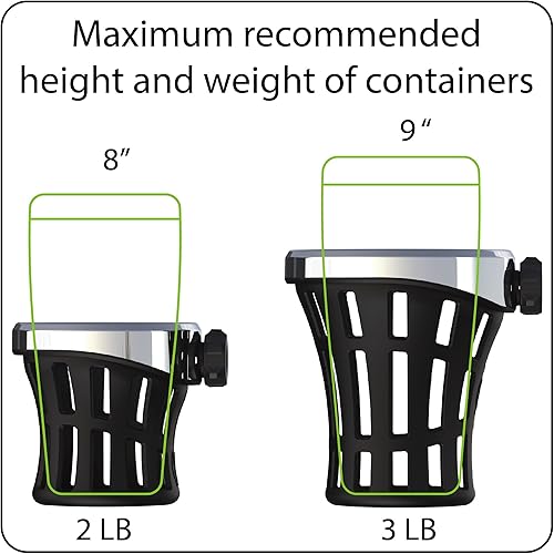 Miniatura 3 de Soporte para bebidas Black Big Ass™ con soporte para pasajeros '14-up