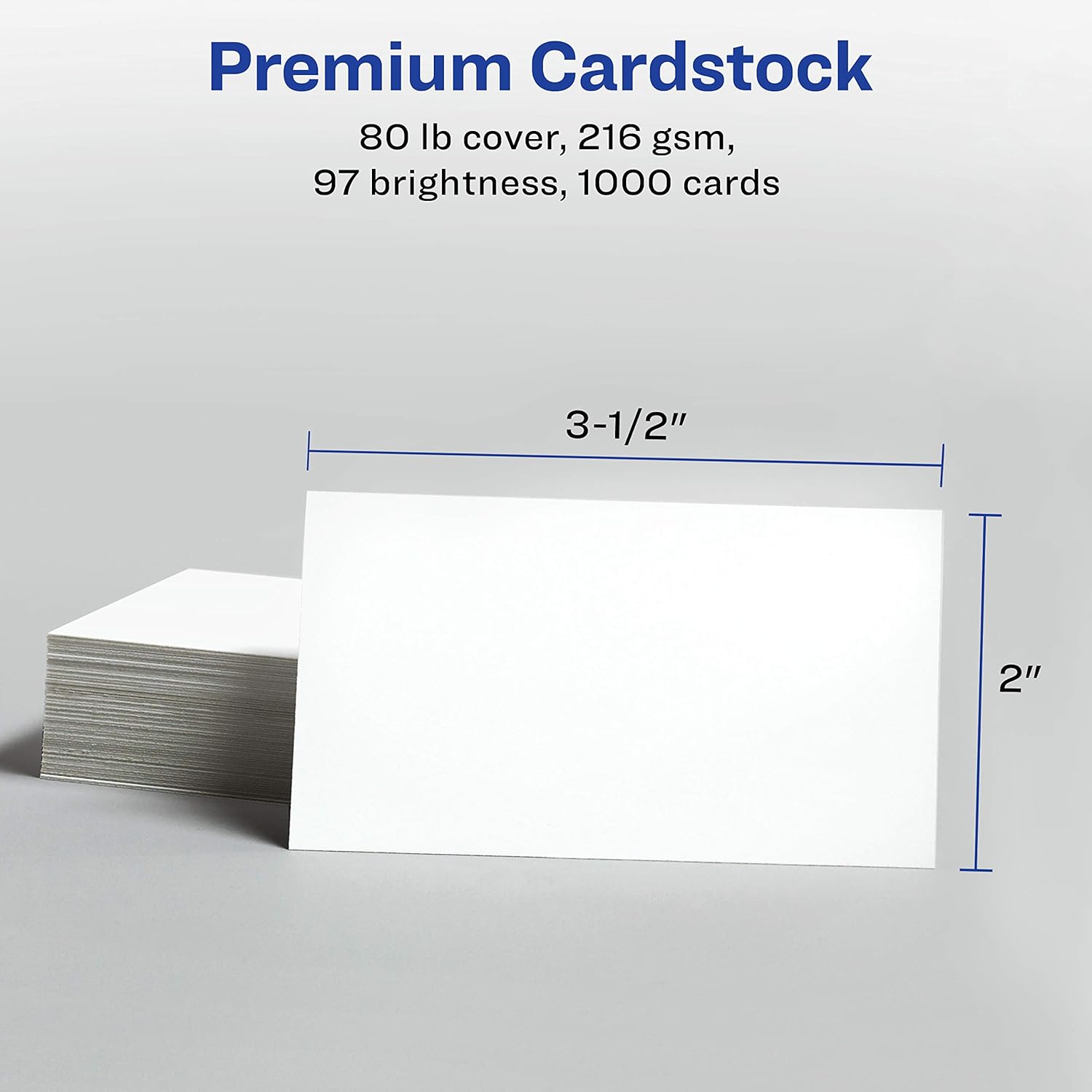Avery 2" x 3.5" Business Cards, Sure Feed Technology, for Inkjet Printers, 1,000 Cards (8471) : Inkjet Printer Paper : Office Products