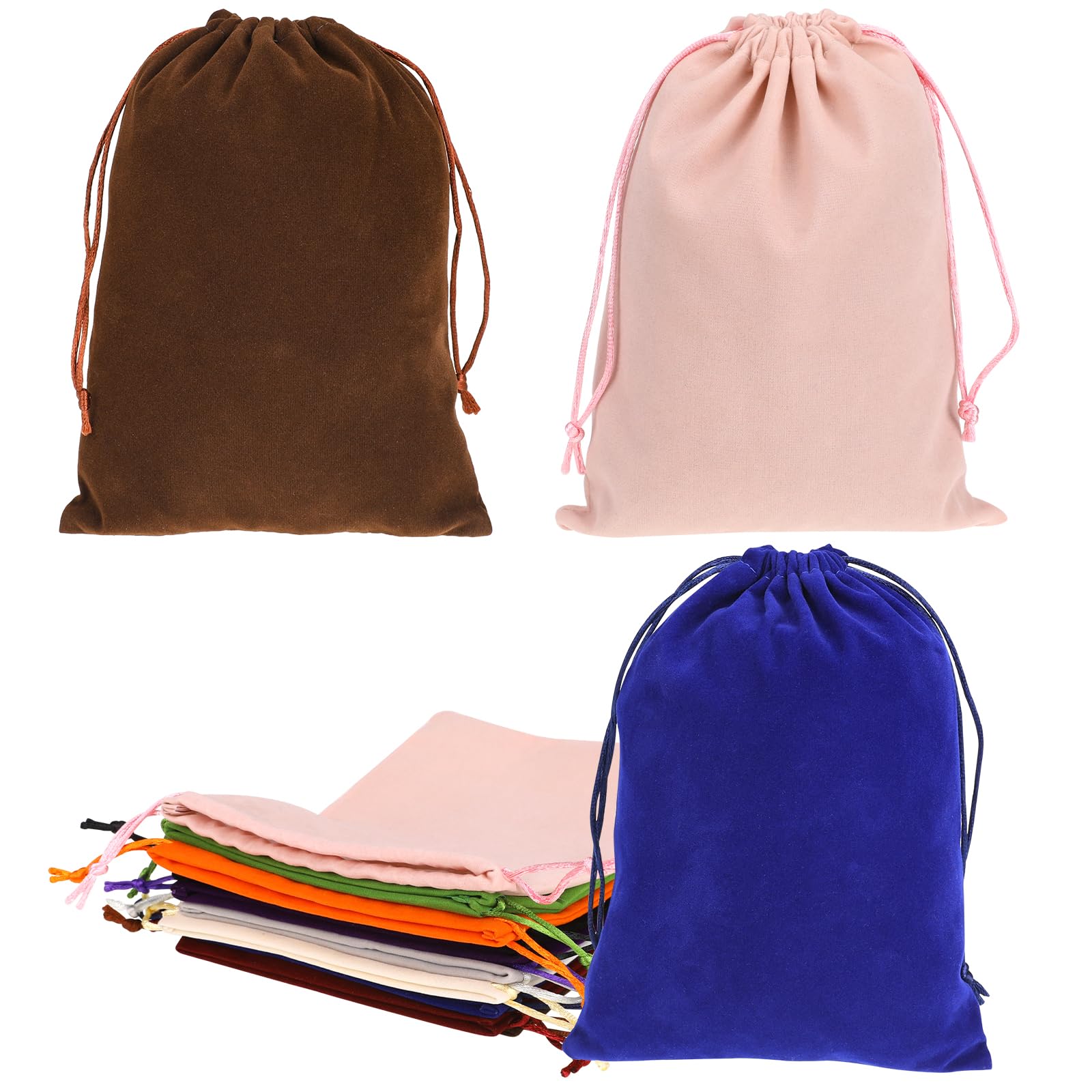 15 Pochettes Velours 7x9 Cm - Cordon De Serrage - Pour Bijoux, Bonbons, Cadeaux - Idéal Mariage, Fêtes
