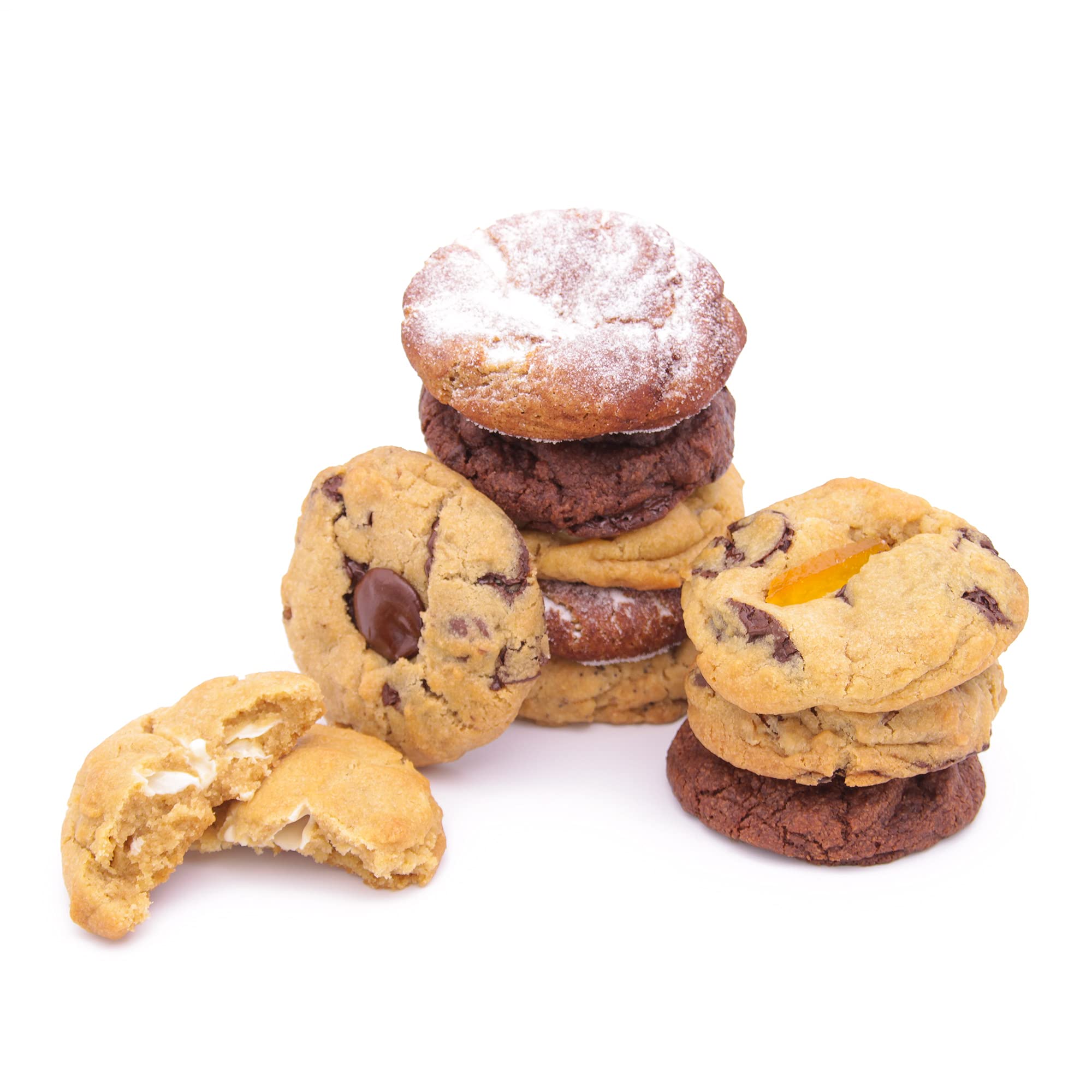 Wicked Cookies 'The Vegan / Dairy Free One' Artisan Cookie Selection (Box of 10) | Handmade and Freshly Baked in the UK