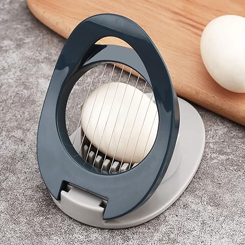 Miniatura 9 de Cortador de huevos duros con alambre de acero inoxidable apto para lavavajillas (verde)