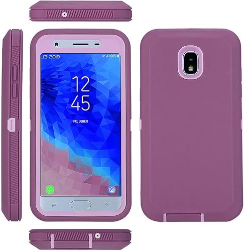 Miniatura 4 de Annymall Funda para Galaxy J7 2018 con protector de pantalla integrado, resistente a prueba de golpes, funda protectora para Samsung J7 2018Galaxy