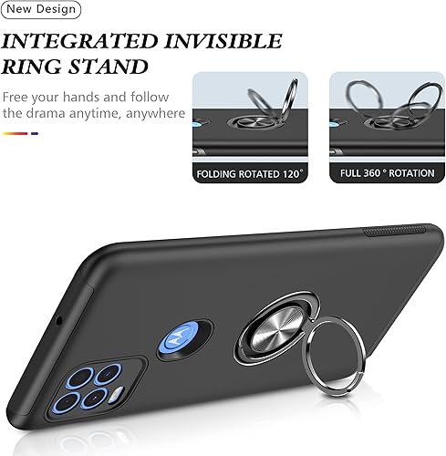 Miniatura 5 de Funda para Moto G Stylus 5G, Motorola G Stylus 5G con película nano a prueba de explosiones 2 unidades, funda invisible doble a prueba de golpes de