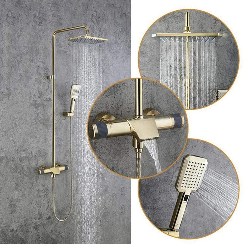Robinet de douche en laiton chromé et colonne design pour rénovation haut de gamme