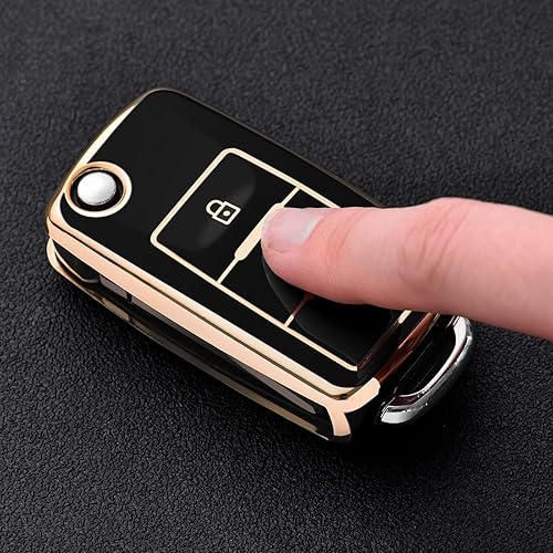 Miniatura 9 de ELOHEI Funda para llavero VW, TPU suave de alta calidad de 361 grados, protección completa para VW Volkswagen Jetta Beetle Tiguan Passat Golf MK6