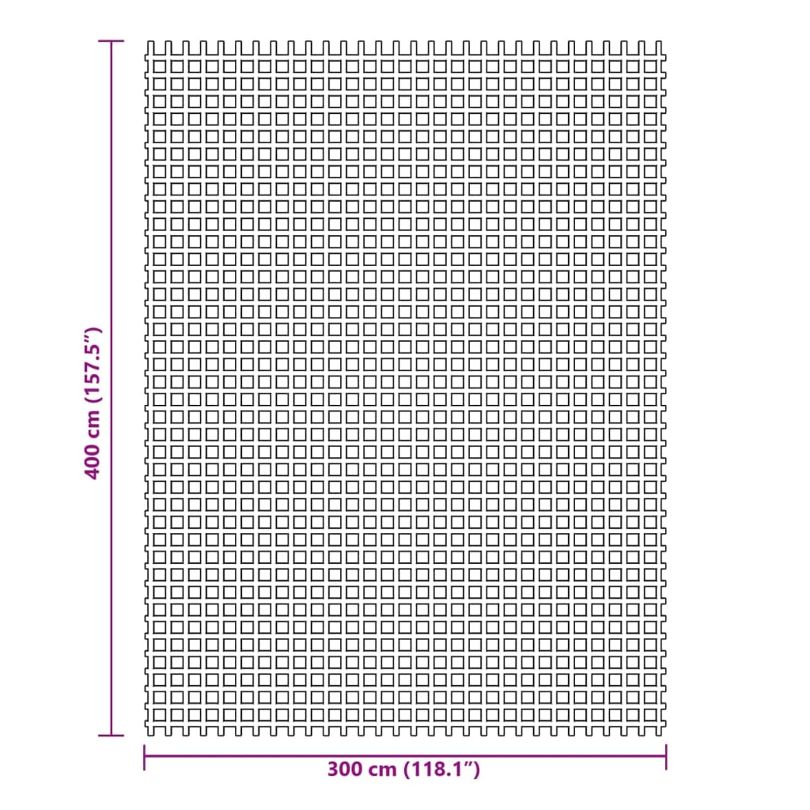Zeltteppich Grün 4x3 m | Robustes Material, Innen & Außen nutzbar, Schmutzabweisend,