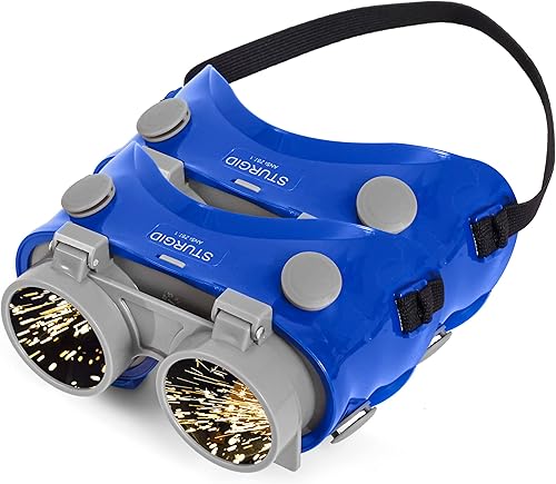 STURGID 86039 - Gafas de seguridad de soldadura para soldadura y seguridad de antorchas, gafas de acetileno de oxígeno estilo abatible, sombra-5