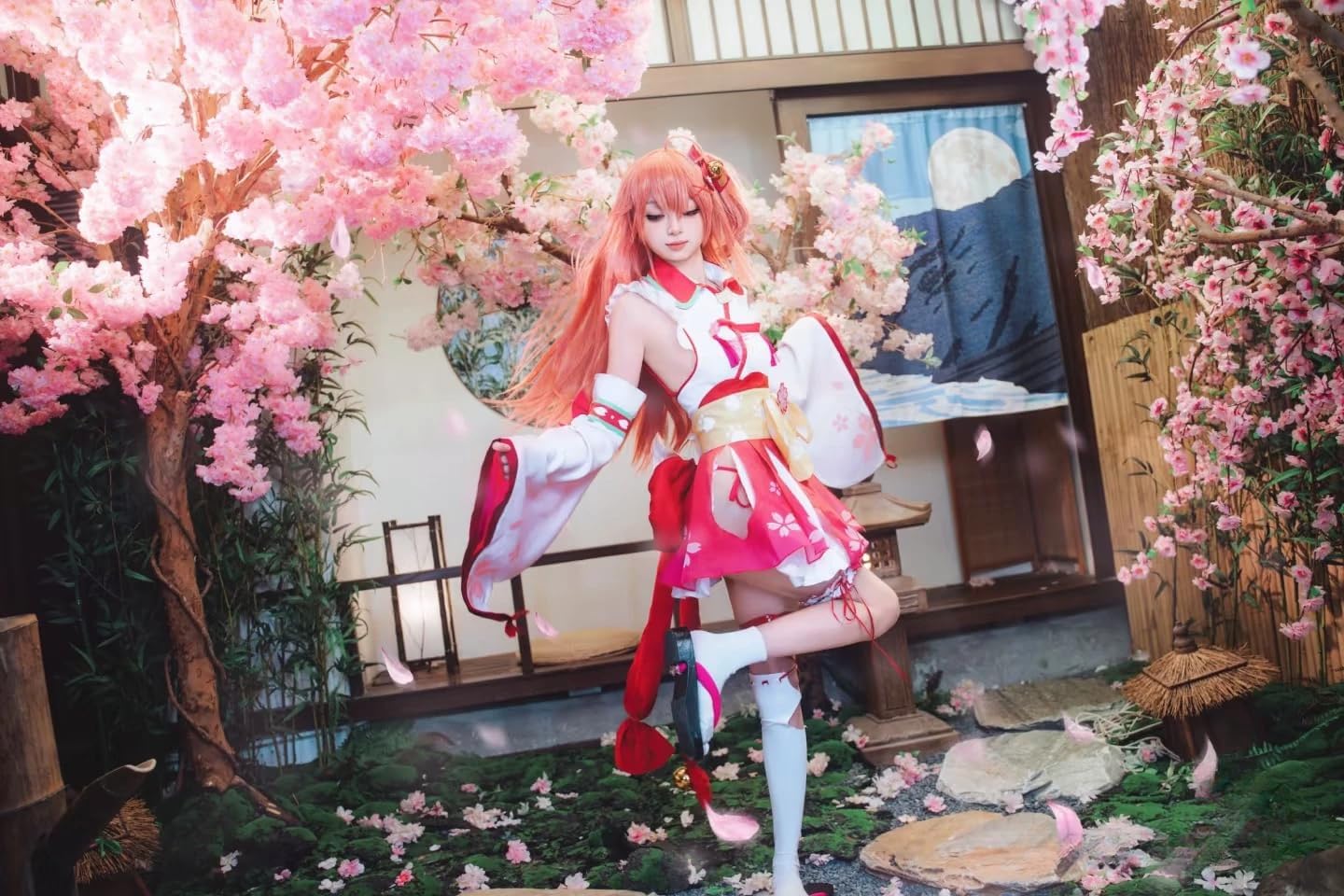 ホロライブ さくらみこ コスプレ 衣装+ウィッグ フルセット 即納