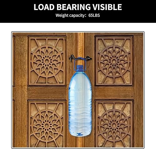 Miniatura 3 de JUGREAT Pestillo de gancho de cabina, pestillo giratorio de puerta de ventana con tornillos de montaje, cerradura de gancho para puerta (3 pulgadas,