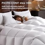 Pacific Coast Bed Pillow, Hotel Collection Goose Feather and Down Firm Pillow for Sleeping, 3-Chamber Design, Soft and Supportive (King (Pack of 2))