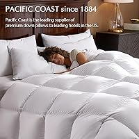 Vista 6 de Almohadas Pacific Coast para cama para dormir de lado y bocarriba, almohadas de plumas y plumón de hotel con funda 100% algodón, soporte medio, a