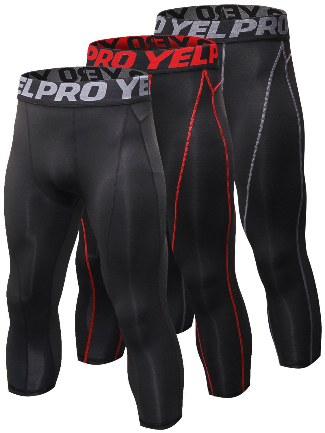 SANANG Pantalon De Compression AthléTique pour Hommes, Collant De Course Cool Dry Base Layer Running Leggings