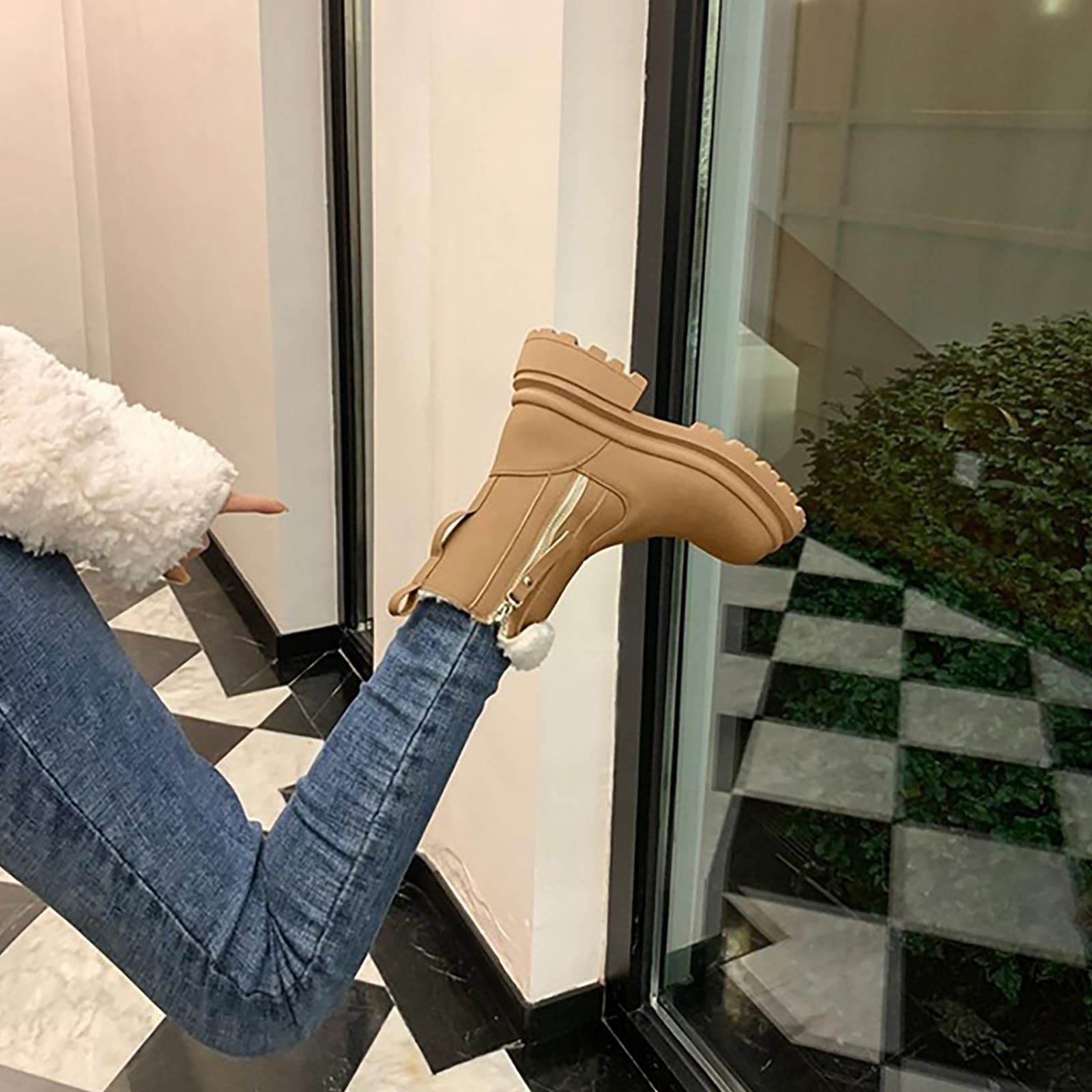 Botas Invierno Mujer Forradas con Pelo Botas Nieve Mujer Invierno Botines