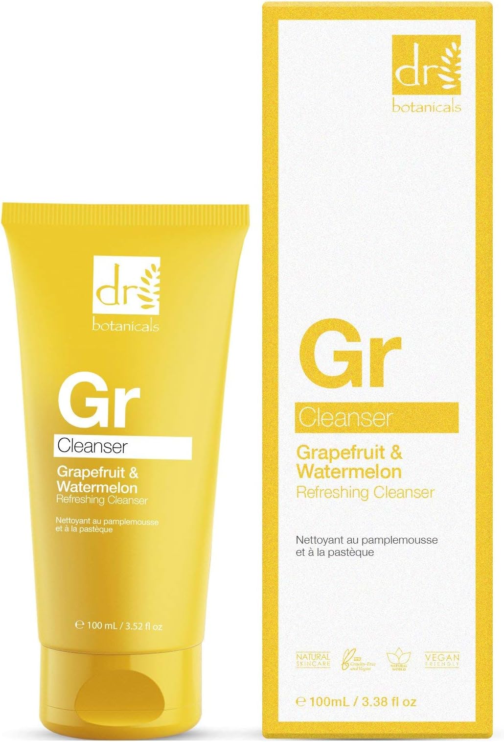 Dr BotanicalsSuperfood Facial Cleanser with Vitamins, Grapefruit & Watermelon. Natural & Vegan Cleanser to remove your Halloween makeup (3.38 Fl Oz /100ml)