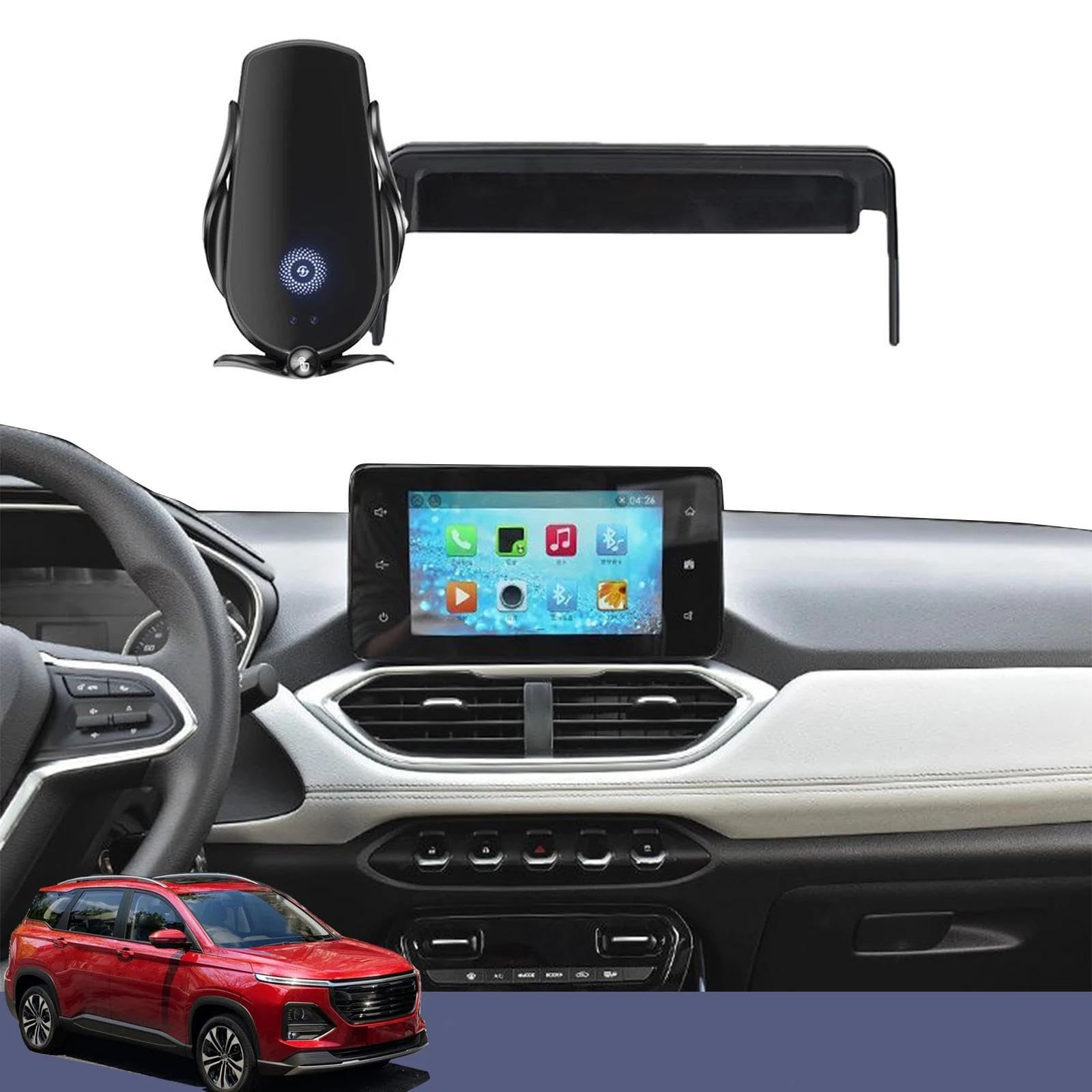Uchwyt Samochodowy na Telefon dla Chevrolet Captiva Groove 2019-2024, uchwyt samochodowy na telefon komórkowy, stojak na nawigację GPS (ładowanie)