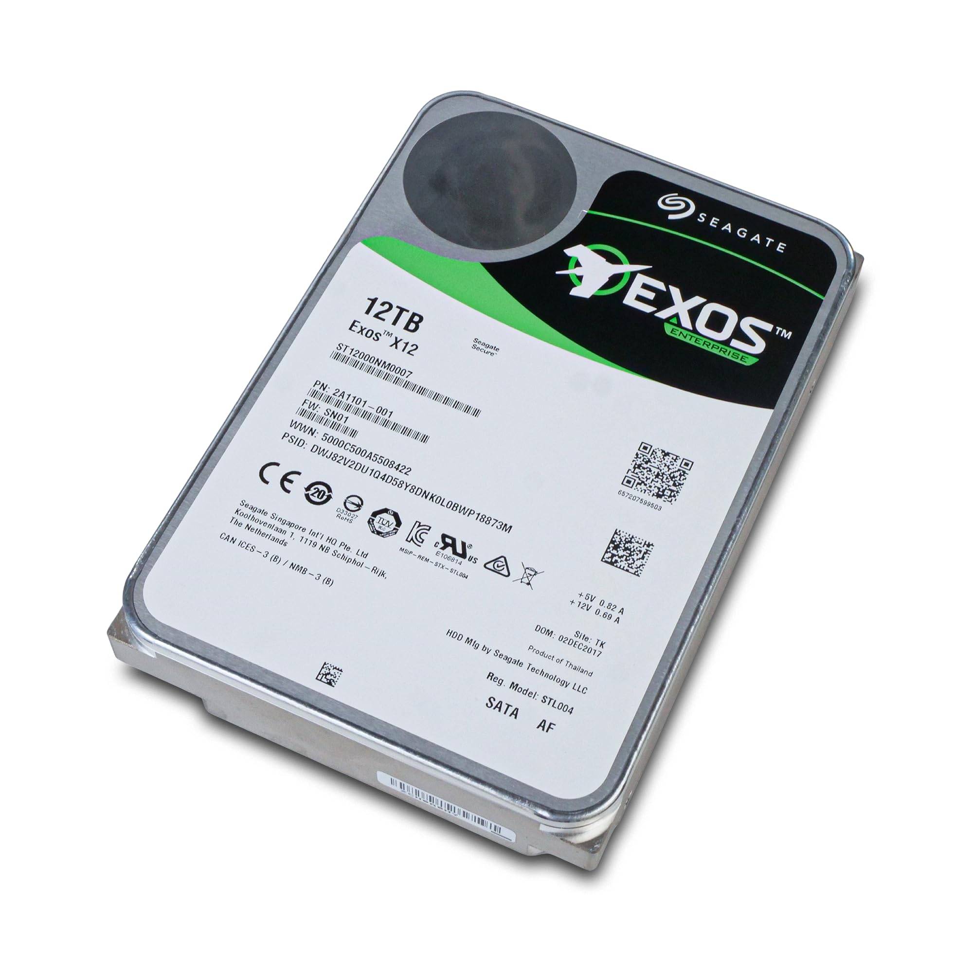 Amazon.com: Seagate Exos x12 12TB SATA 6Gb/s 256MB Cache