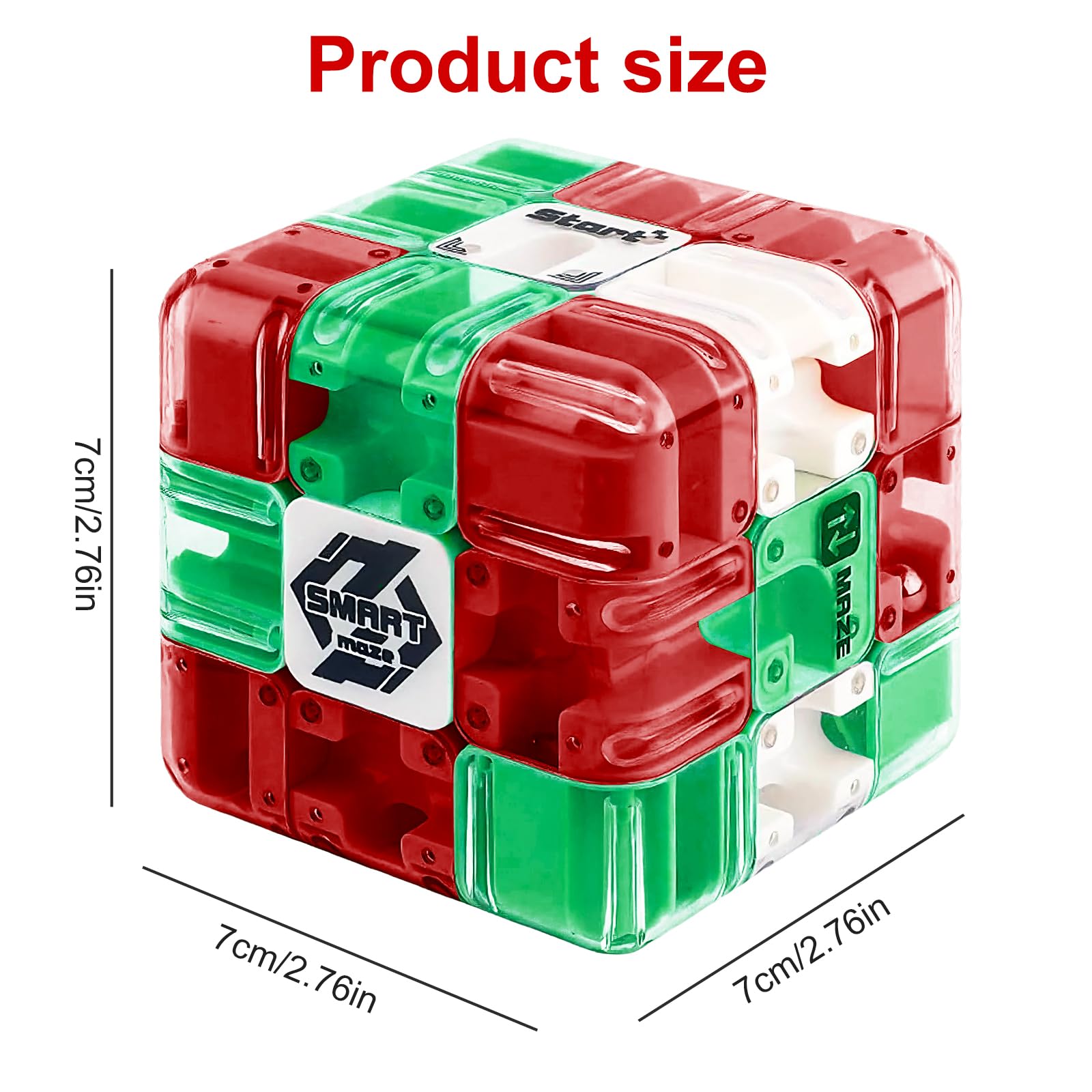 HESUSLA 3D Gravity Marble Maze Cube, Magnetic Magic Ball Puzzle Game for Kids & Adults - Image 3