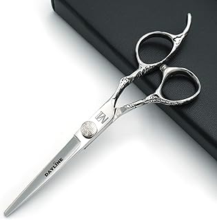 Dayline 6" 7" Tesoura de cabeleireiro profissional tesoura de cabeleireiro corte de cabelo humano prata tesoura de barbeiro Japão 440c tesoura de corte de cabelo de aço (6 inch)