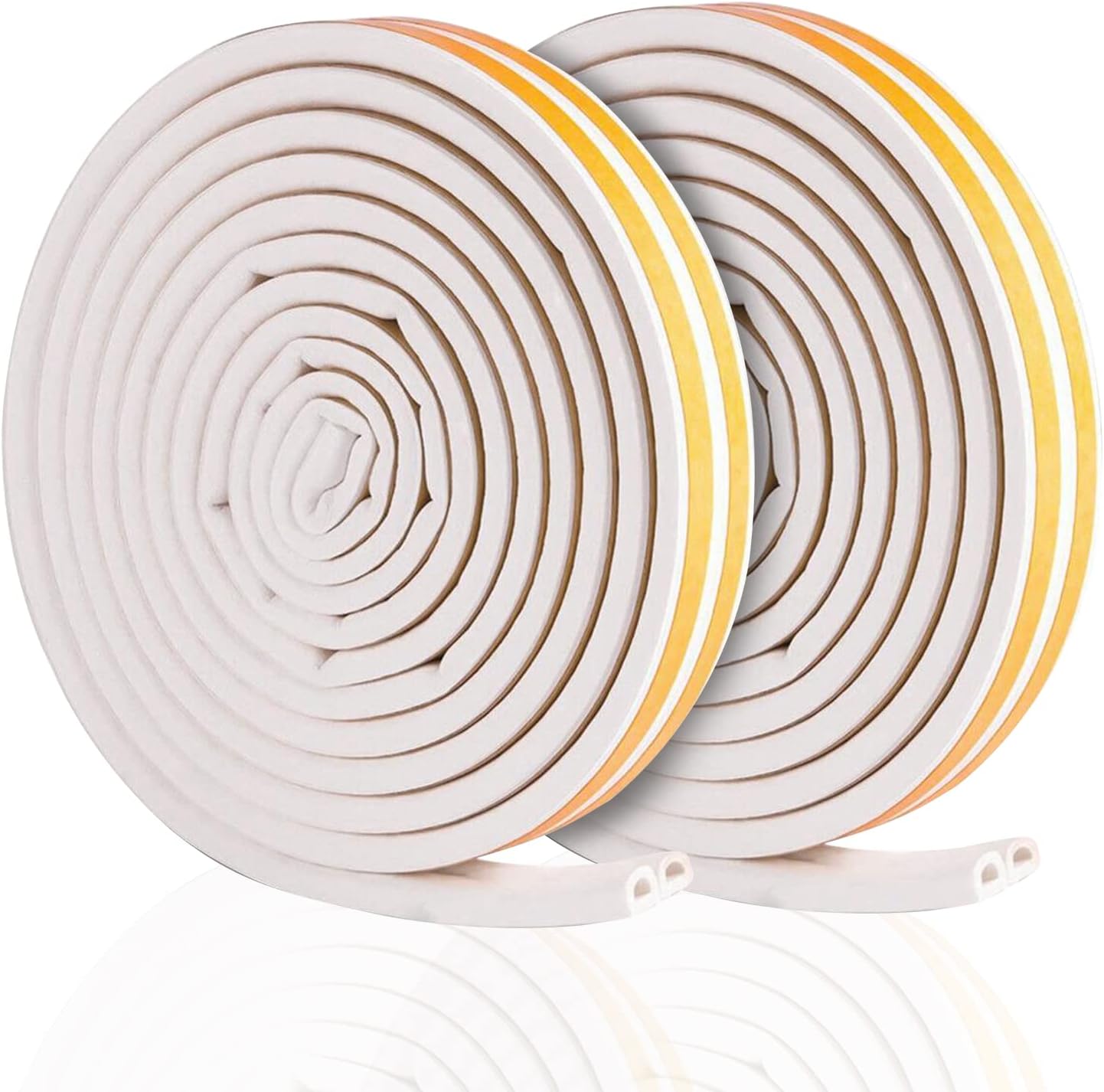 Draft Excluder for Doors 2 Pack 4 Seals Total 10m Door Seal Strip 9mm(W