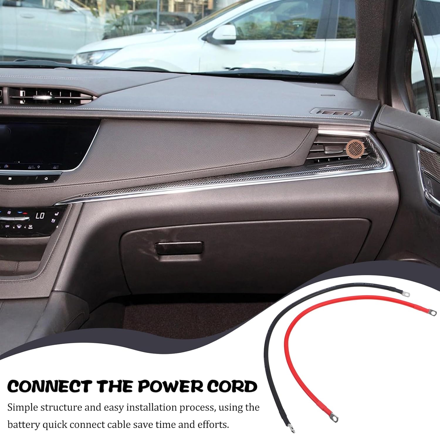 2pcs Mm² Battery Cables for Car Truck High-performance Inverter Connection Wires Easy Install Power Supply for Rvs Boats