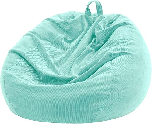 Miniatura 183 de Nobildonna - Funda para silla de puf (relleno sin relleno) de nido de pájaro para niños y adultos. Puf extra grande para almacenamiento de animales