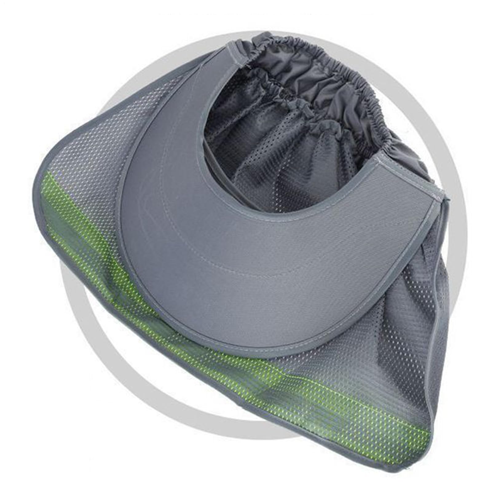 Casque de sécurité – Pare-soleil rafraîchissant | Tour de cou en maille | Bande réfléchissante de fixation de casque | Pare-soleil pour chantiers de construction, hommes, jardinage, entrepôt extérieur