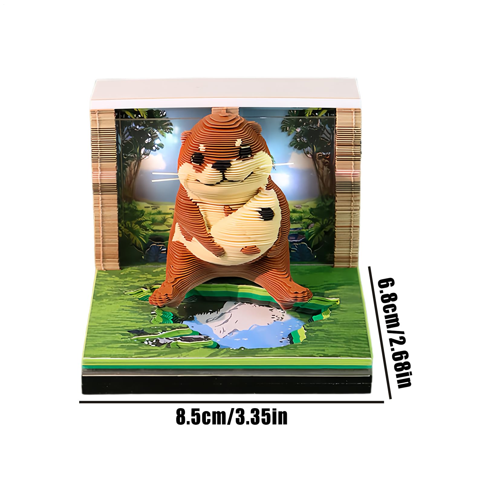 Calendario 3D | Agenda 3D | Calendario De Escritorio Con Cubierta Acrílica