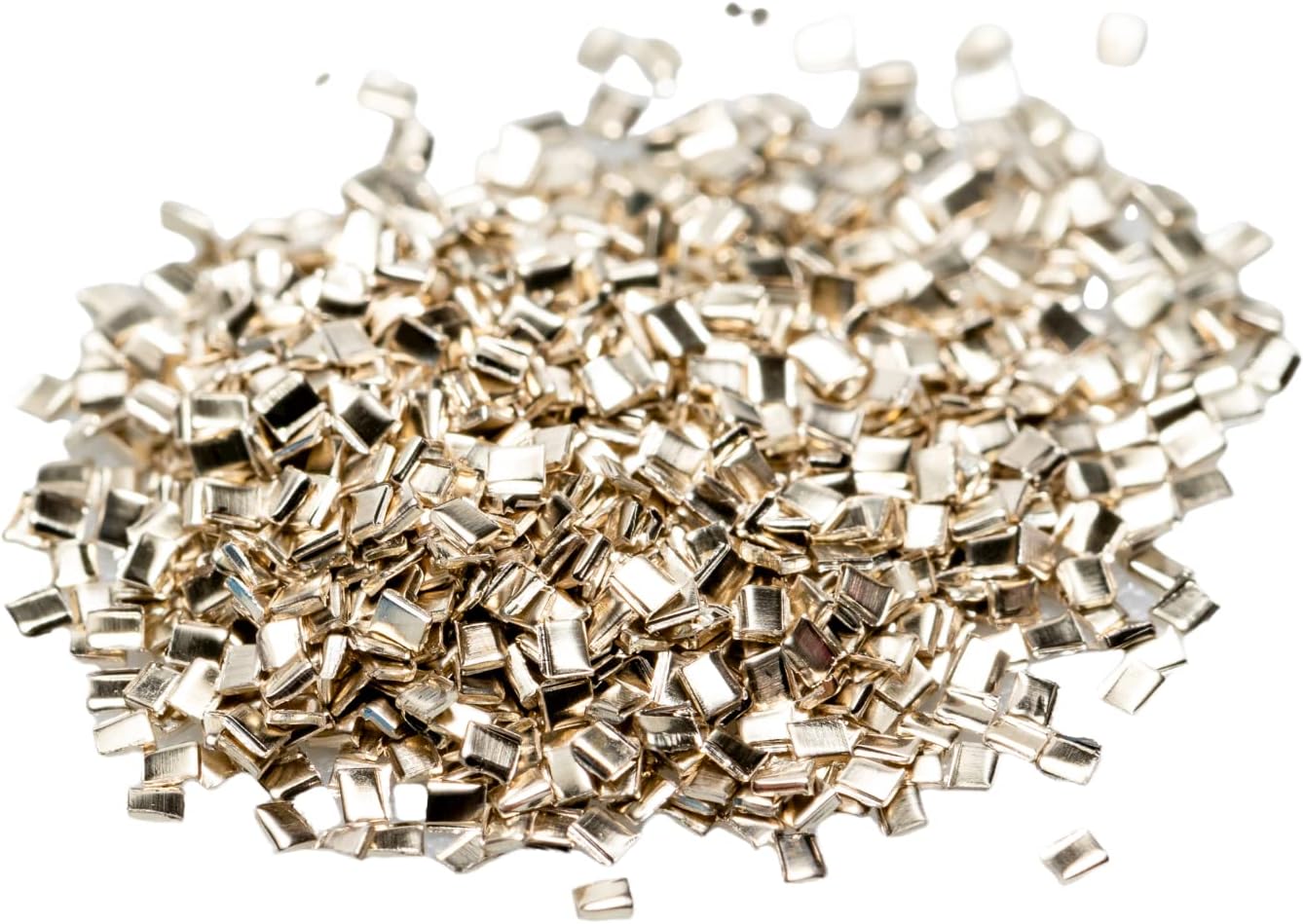 Silver Chip Solder (Easy) 3 Grams (~2000 pcs) 0.5 x 1.0 x 0.25mm Ultra Tiny Made in USA by CRAFT WIRE