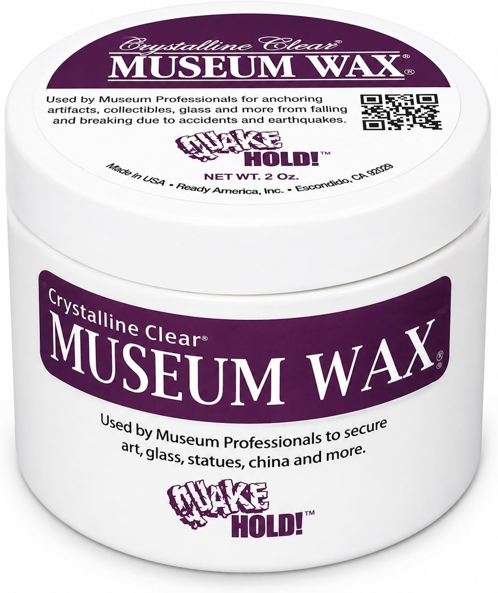 Quakehold! 66111 Museum Wax, Clear 2 Ounce