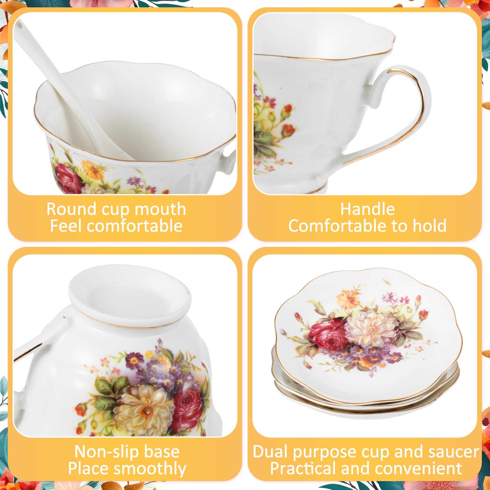 JOGO DE BOWLS FLOR DE PORCELANA Acessu00f3rios Para Servir