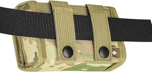 Miniatura 6 de IronSeals Tactical Outdoor 10 Round Shotgun Shell munición pistola bala Buttstock Recarga titular Molle bolsa para calibre 12 o 20