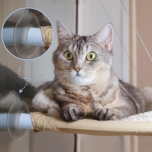 Miniatura 7 de Tondiamo 8 ventosas para ventana de gato, potente ventosa de repuesto para hamacas de gato, suministros de asiento de ventana, 2 estilos (estilo