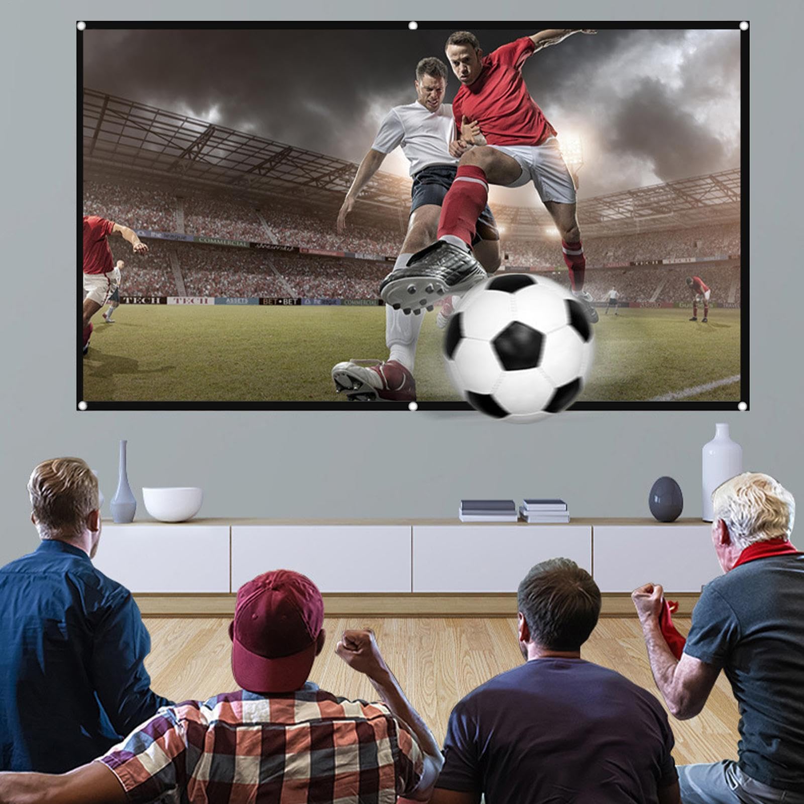 Écran de projection - Toile de projection pliable HD 4K pour home cinéma