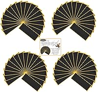 Vista 1 de 100 Piezas de Cinta Adhesiva de Agarre de Espuma para Diapasones de Dedos, Adhesivos de Madera Negros de Calidad Antideslizantes Mini Diapasón 110mm