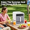 Compact Ice Maker Countertop, Nugget Ice Maker Countertop, 12 PCS/10Mins Compact Ice Machine, Self-cleaning, Portable Ice Machine for Home, Kitchen, Rv, Bar, Office, Apartment, Camping black